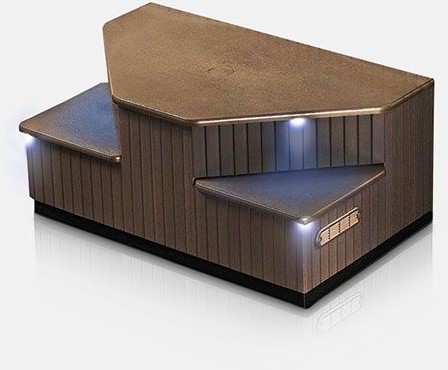 STEP-PP TIERED/WALNUT ENVIRO