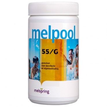55/G chloorgranulaat voor spa, sneloplossend voor desinfectie en chloorschock, 1 kg