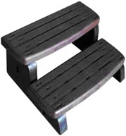 Spa-step, 2-traps opstap, kleur ebony 
